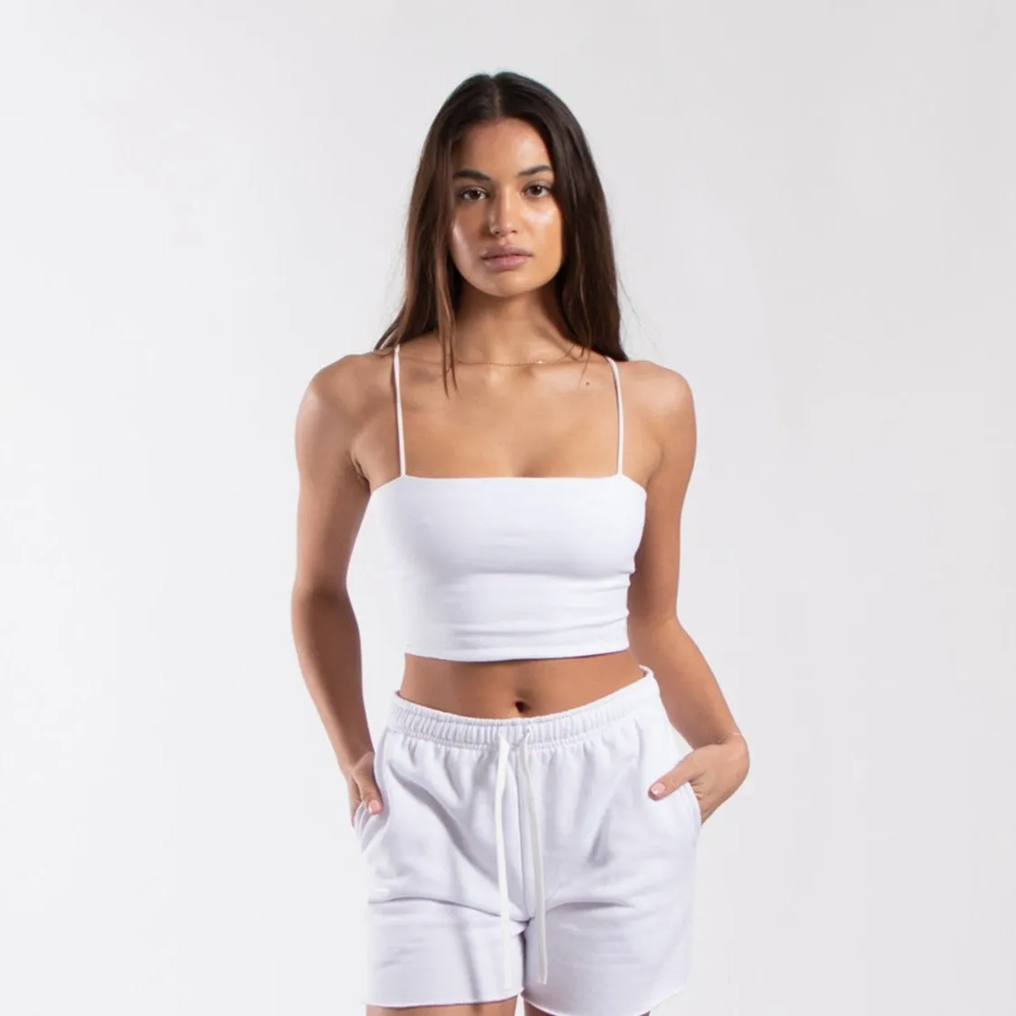06050 - Women's Cropped Bralette Tank