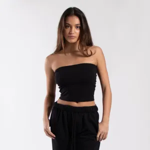 0893 - Women's Cropped Strapless Tube Top