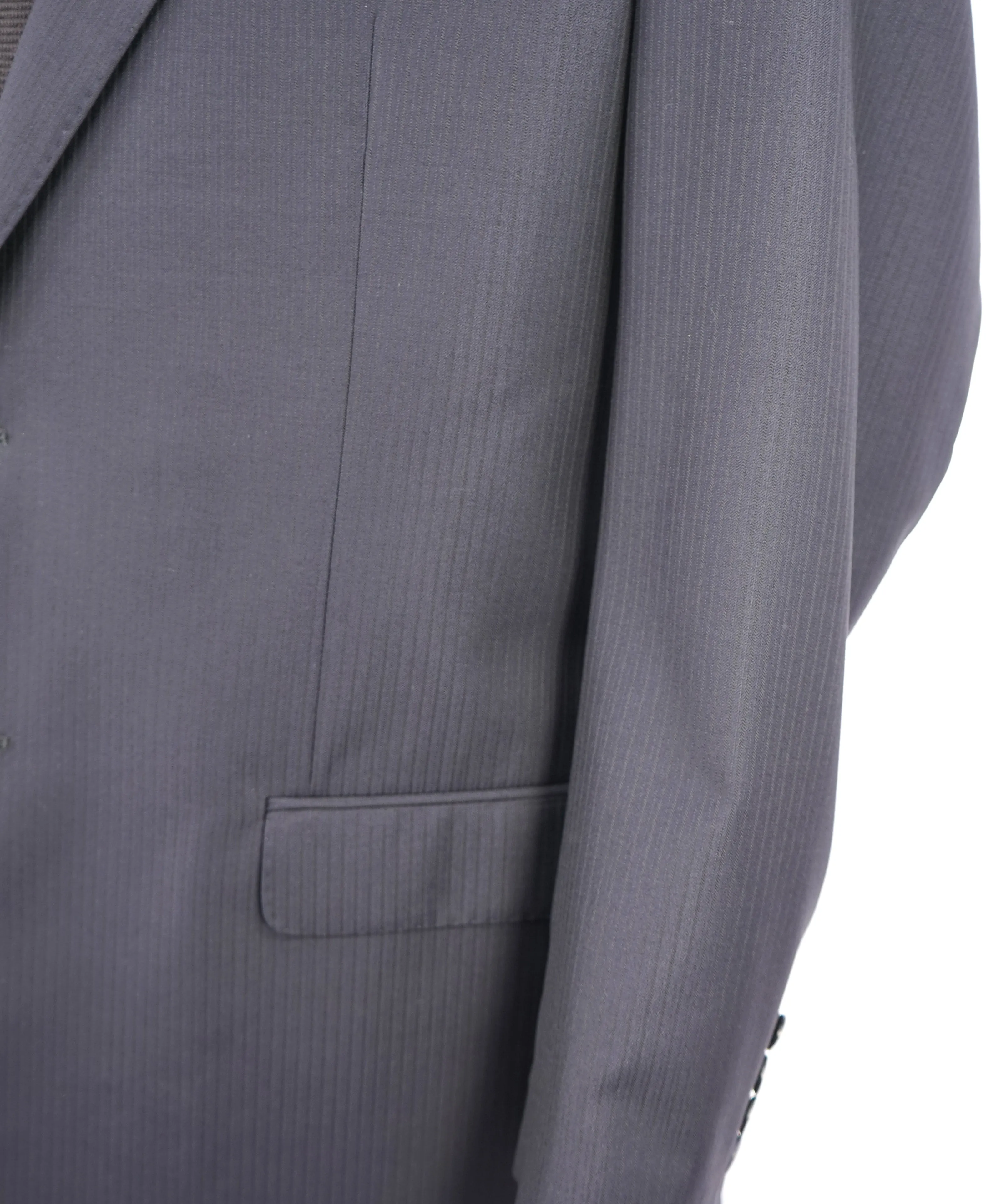 $1,895 ARMANI COLLEZIONI - Tonal Royal Blue Textured Suit "G Line " -  46R