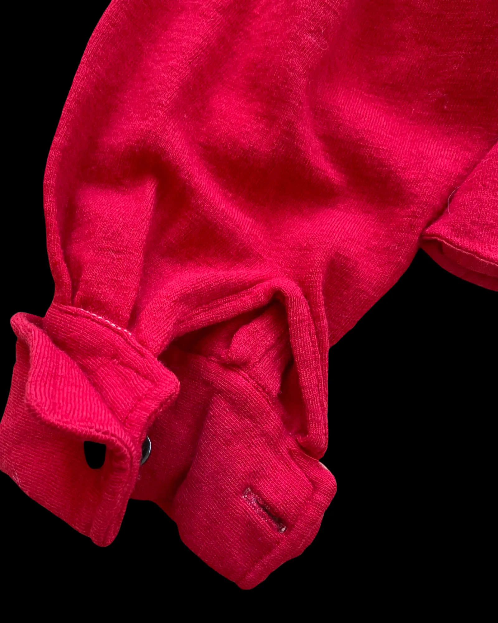 1950s Wool Knit Button Front Peplum Cardigan