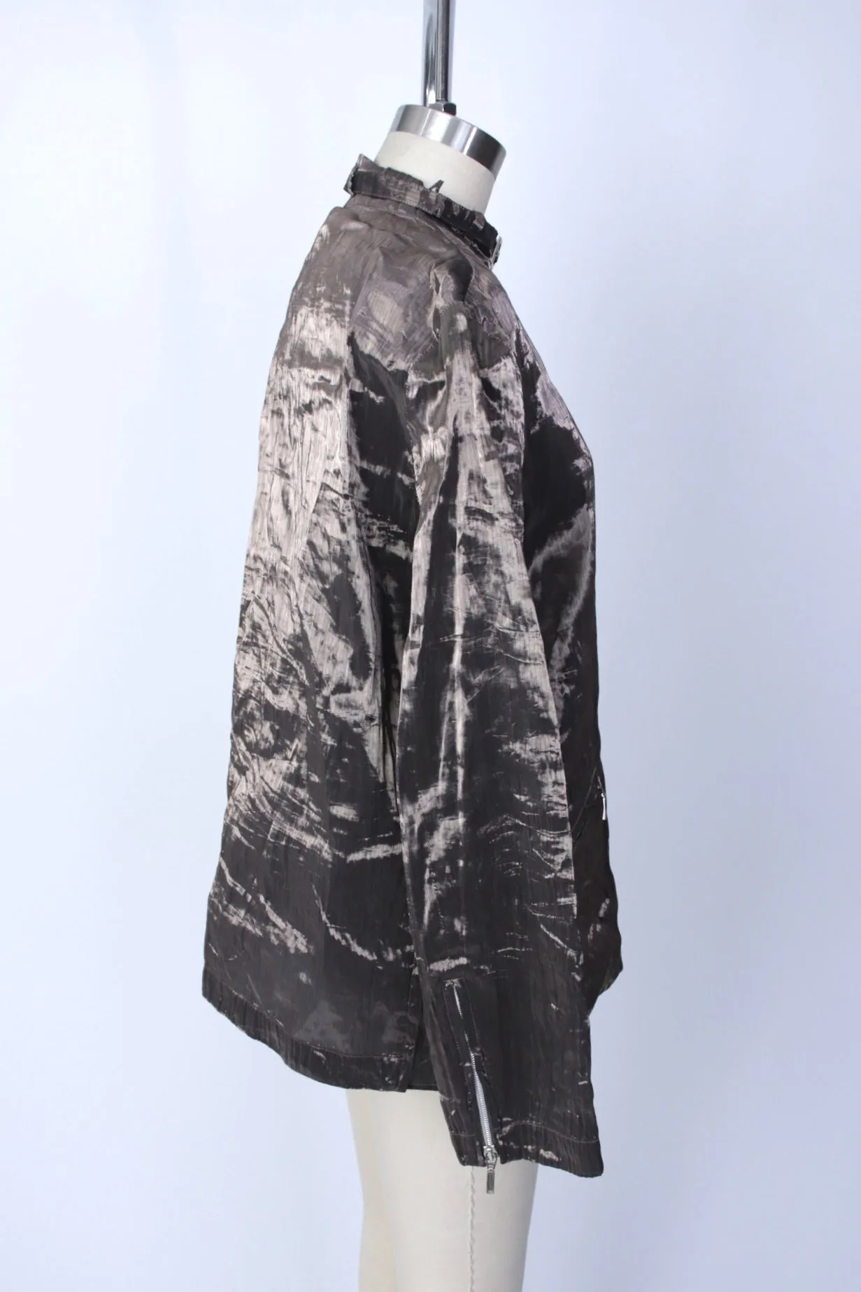 1990s Gianni Versace Iridescent Zip Jacket