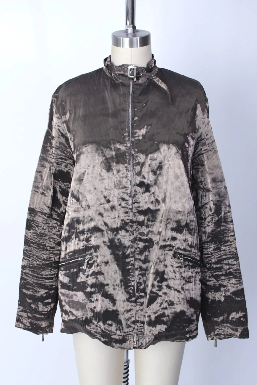 1990s Gianni Versace Iridescent Zip Jacket