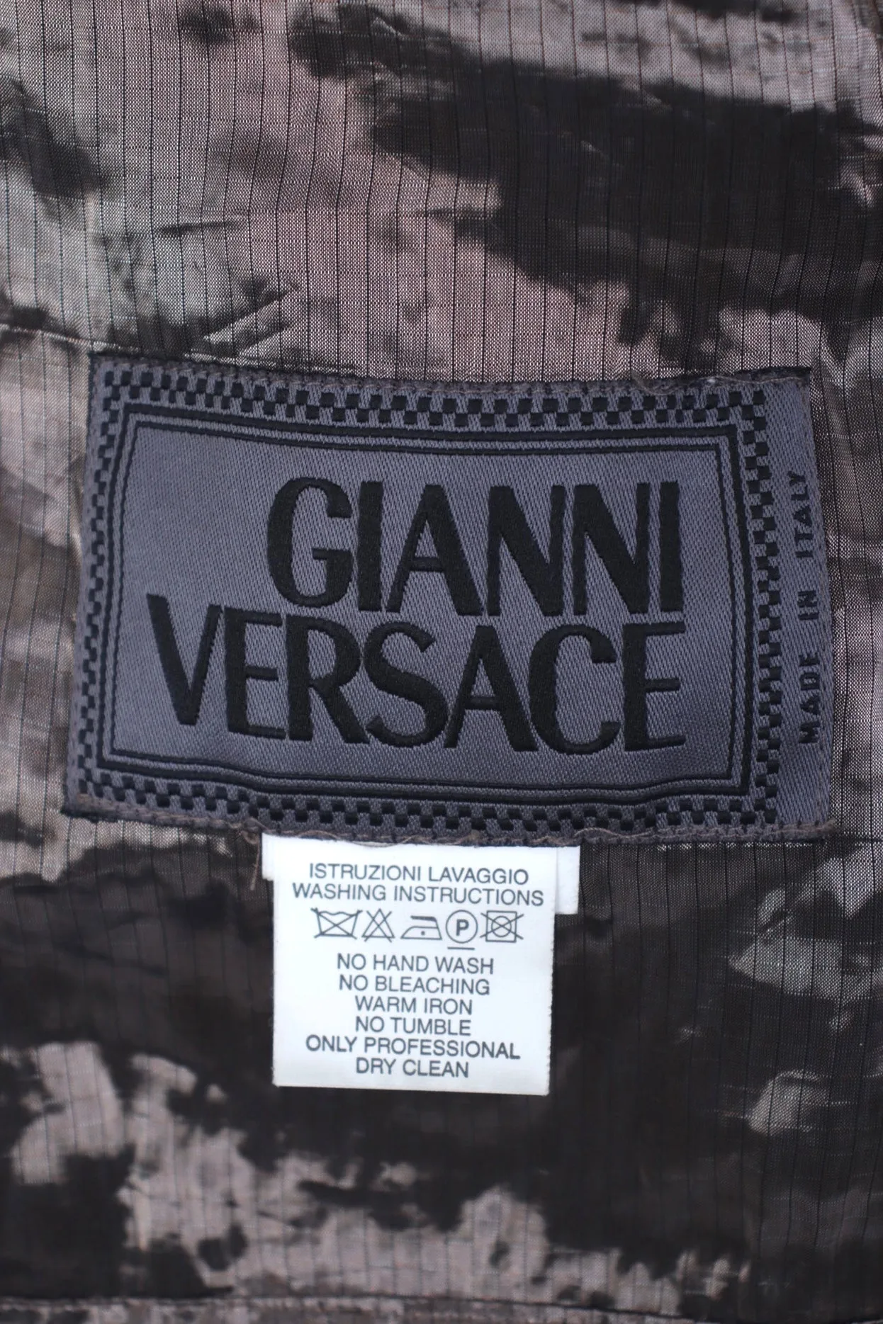1990s Gianni Versace Iridescent Zip Jacket