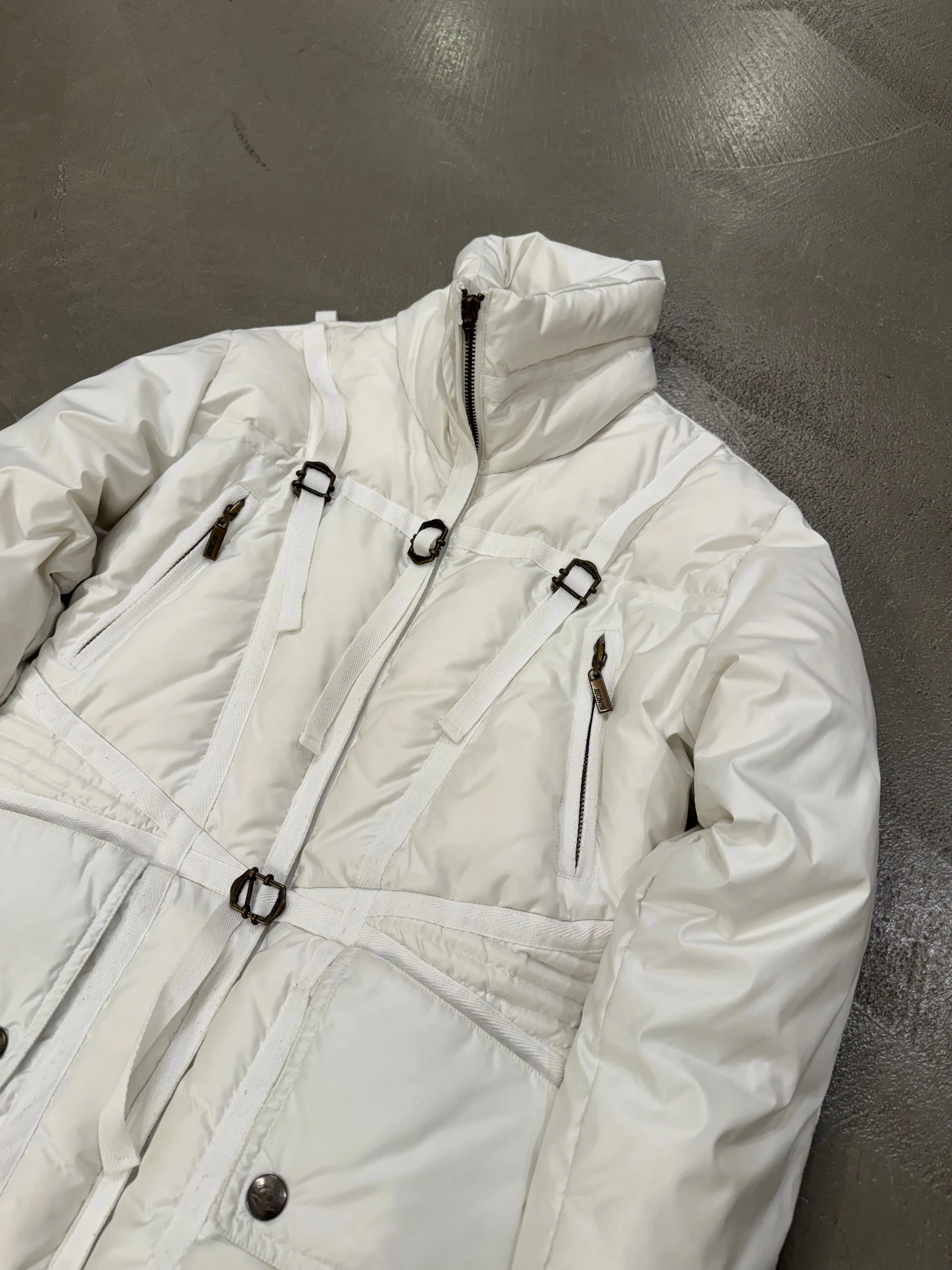 1990s Roberto Cavalli harness parachute puffer jacket