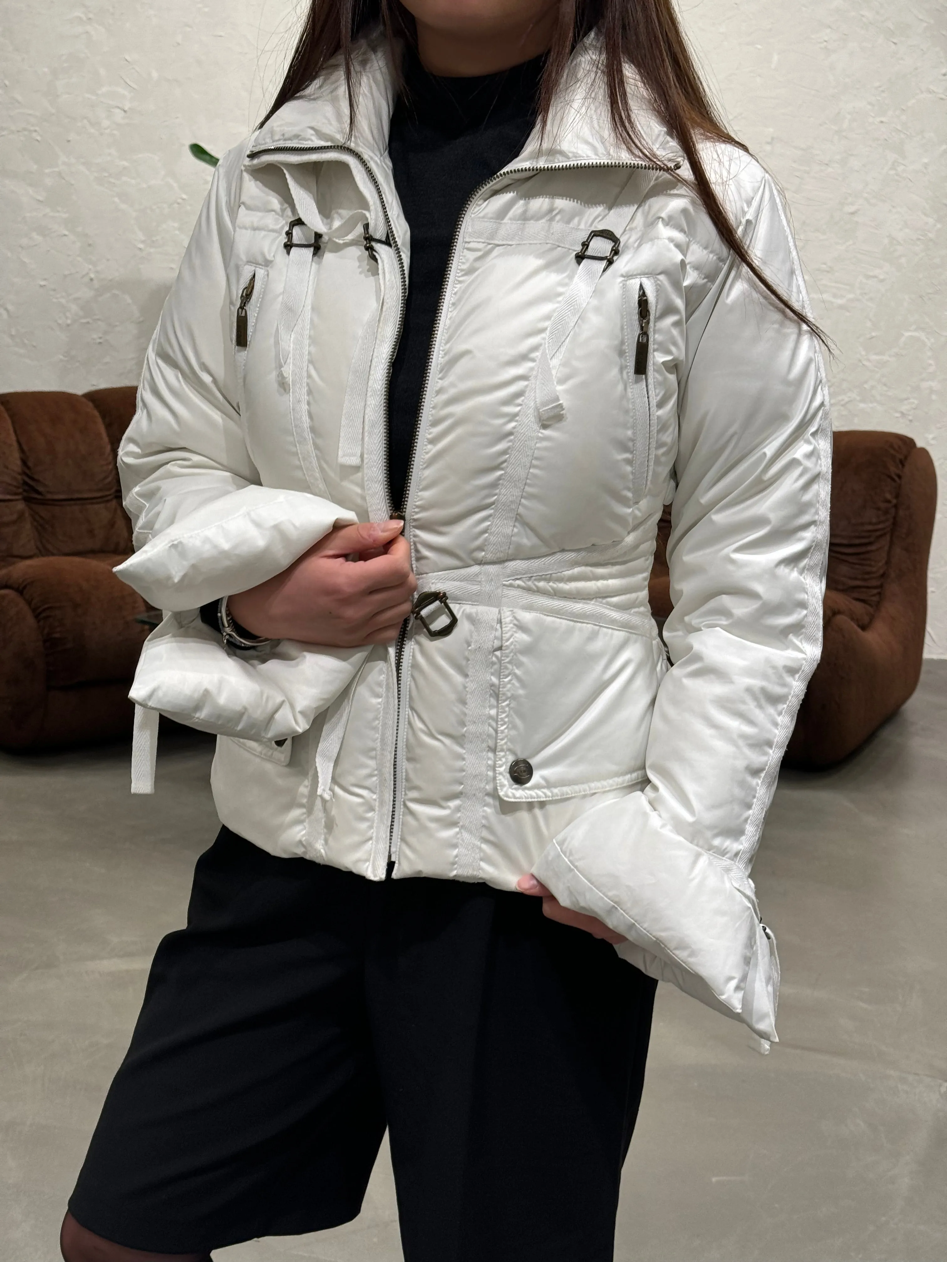 1990s Roberto Cavalli harness parachute puffer jacket