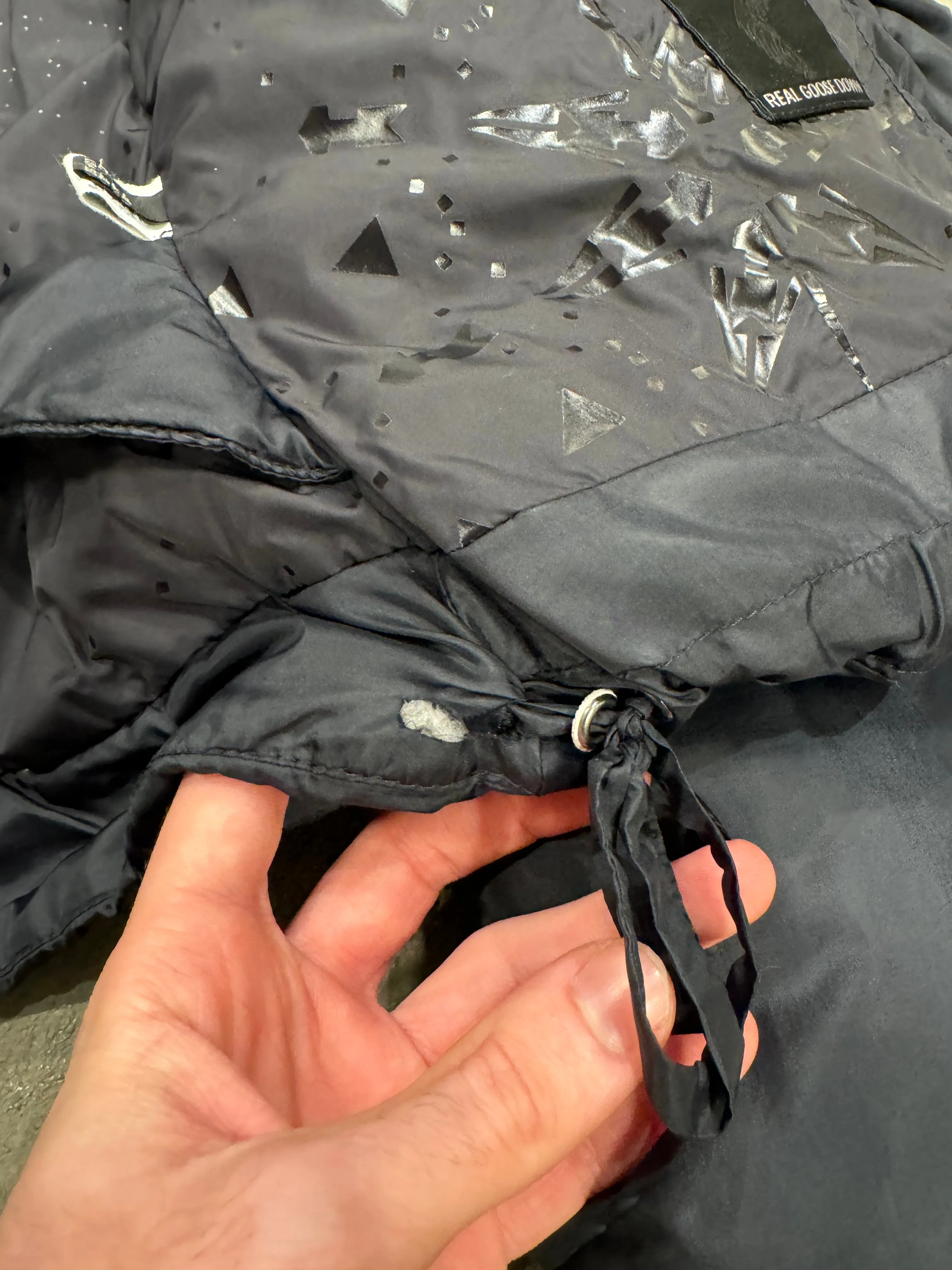 2000s Marithe Francois Girbaud backpack straps puffer jacket
