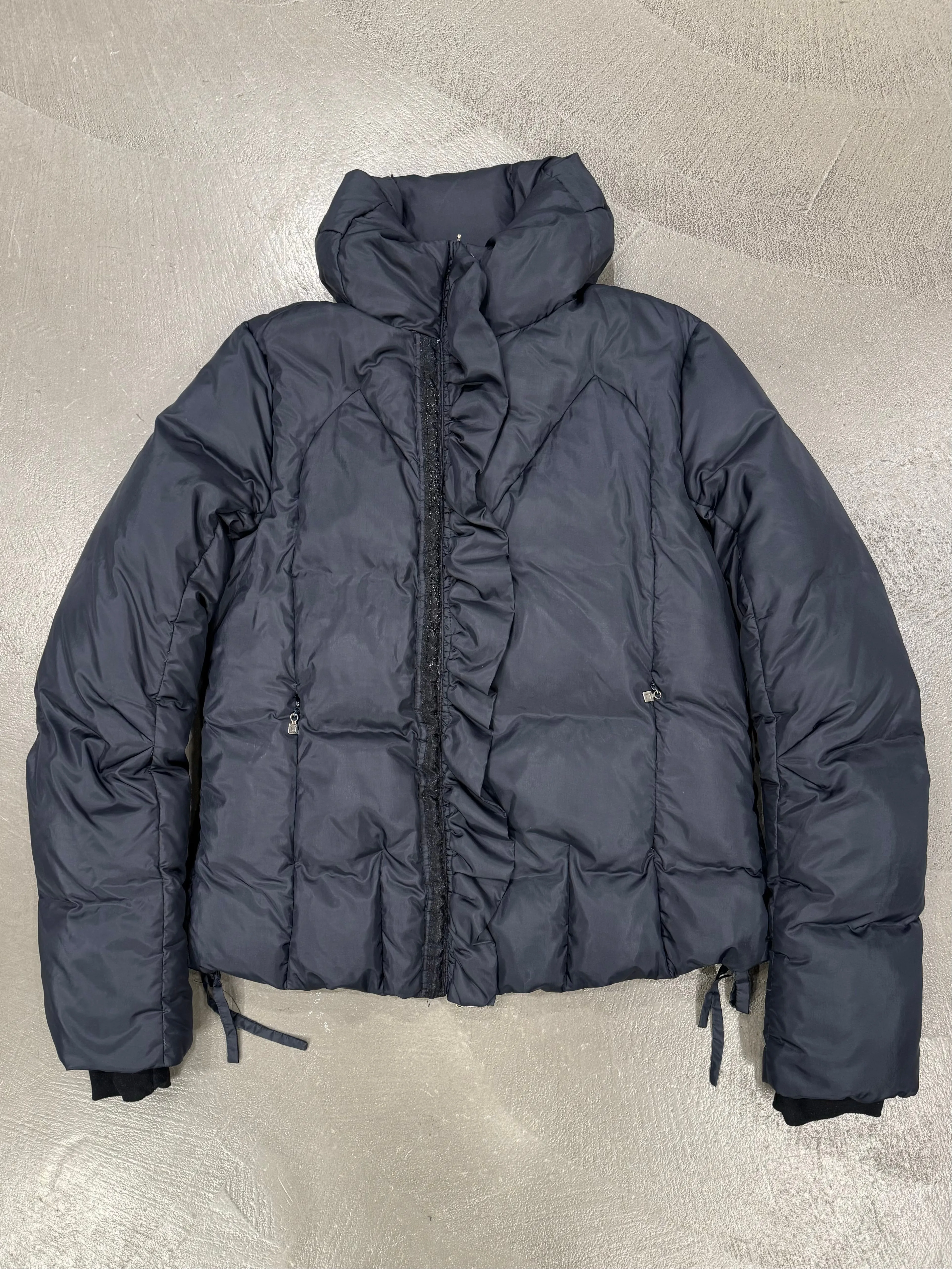 2000s Marithe Francois Girbaud backpack straps puffer jacket