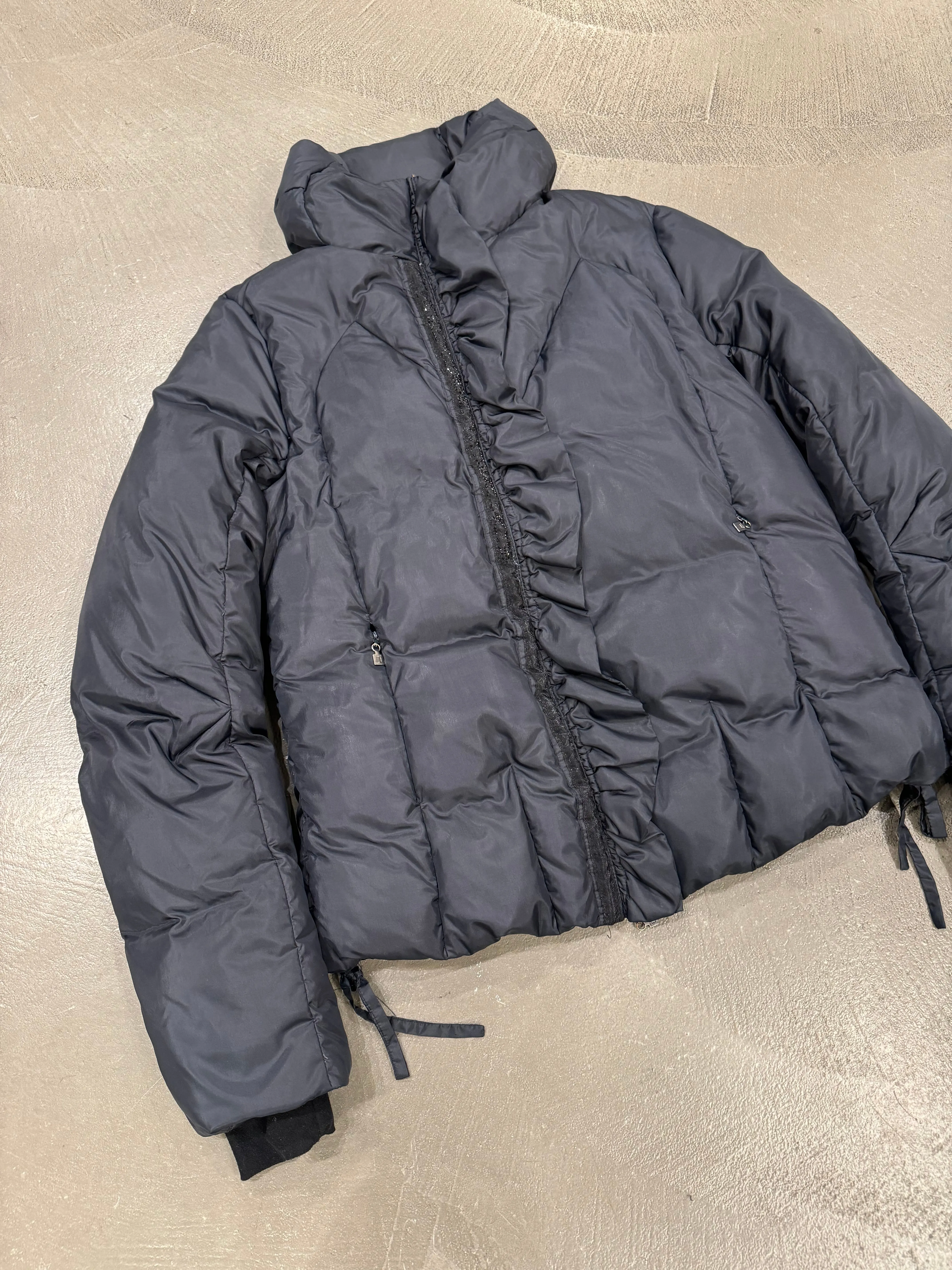 2000s Marithe Francois Girbaud backpack straps puffer jacket