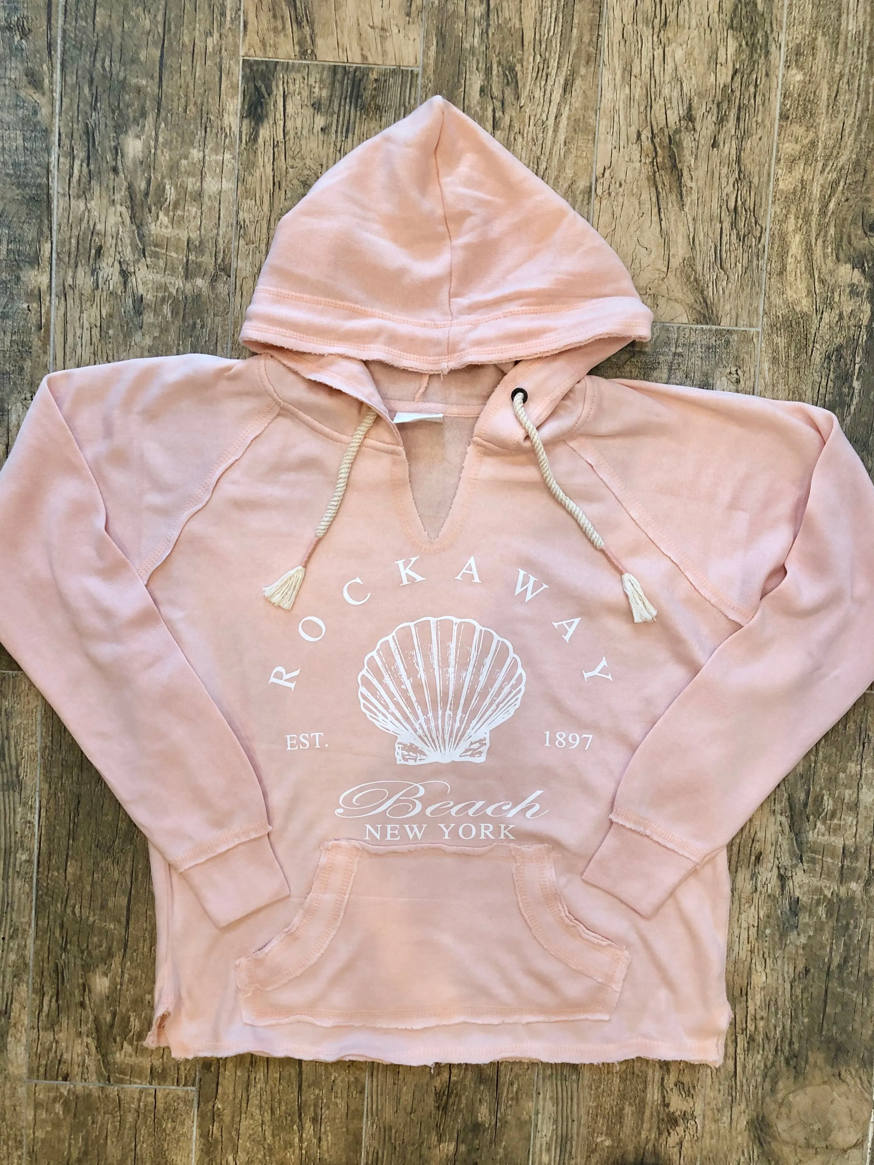 2025 Rockaway Burnout Hoodie - Island Peach