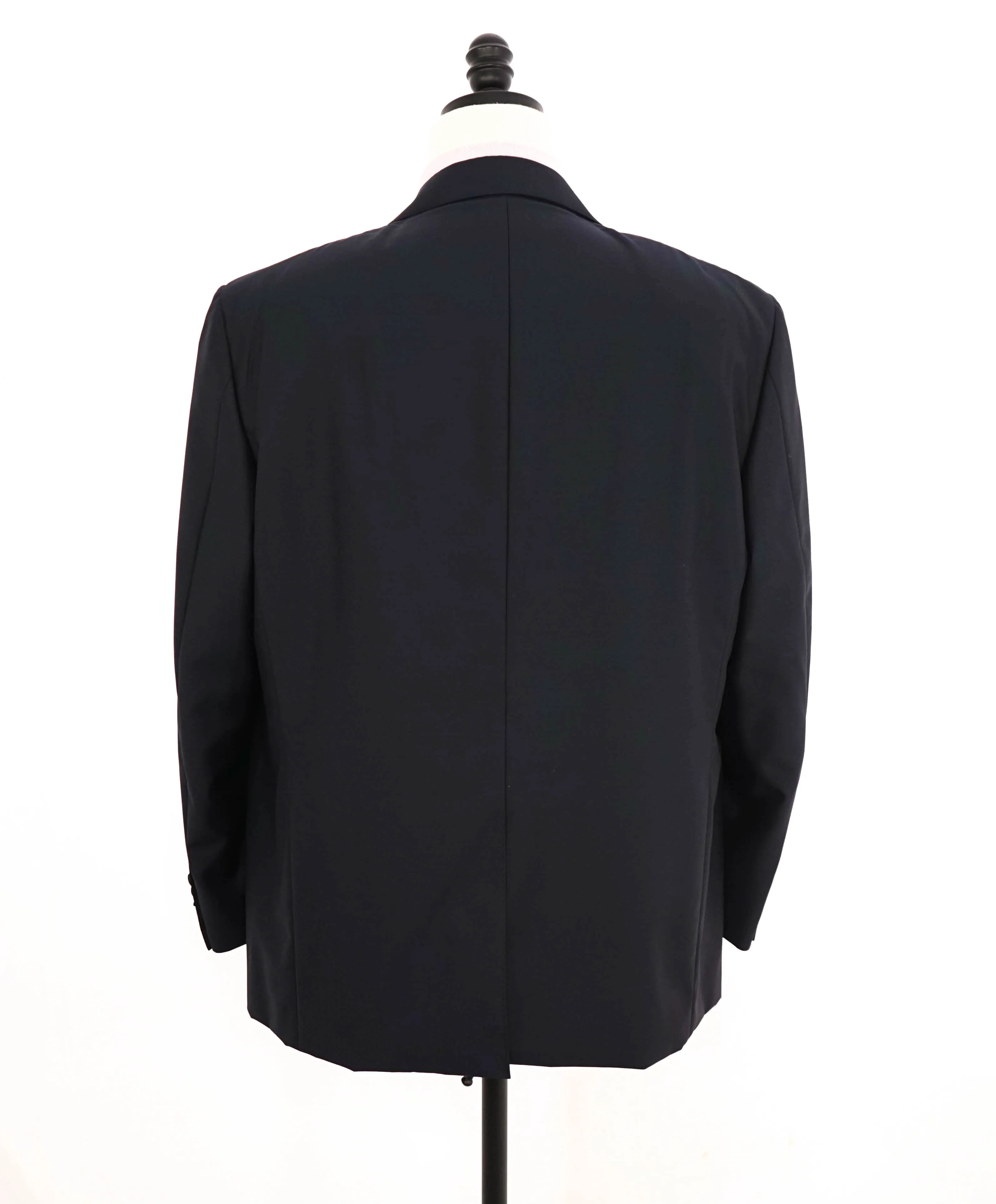 $2,795 CANALI - 1-Btn Navy Blue *3-PIECE* Peak Lapel Tuxedo Suit - 46S