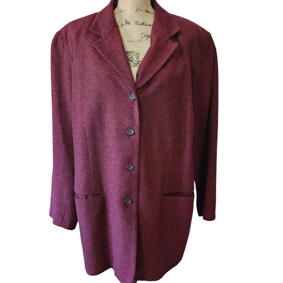 2pc Elisabeth by Liz Claiborne Wool &amp; Silk Blend Suit - 20