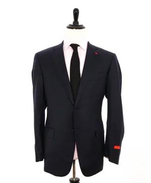 $3,750 ISAIA - Navy "SANITA 160's" *CLOSET STAPLE* Coral Pin Suit - 44R