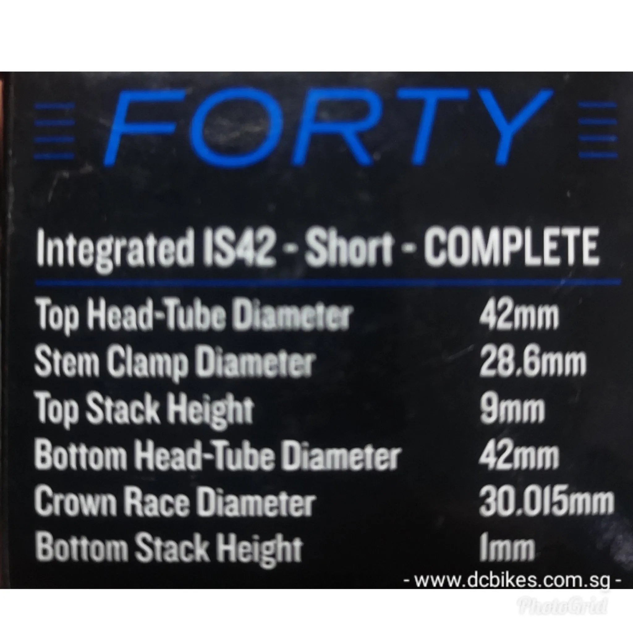 41mm | 42mm Cane Creek 40 IS41/IS41 | IS42/IS42 Integrated Headset