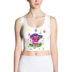 420 Gets Stoned Fitted Crop Top