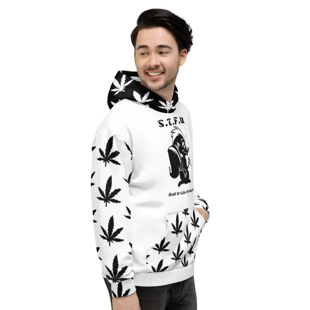 420 Skunk Hoodie -White