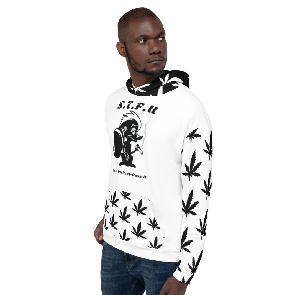 420 Skunk Hoodie -White
