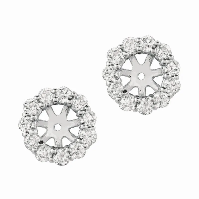 5MM DIAMOND EARRING JACKETS 14K GOLD (1.52 CTW)