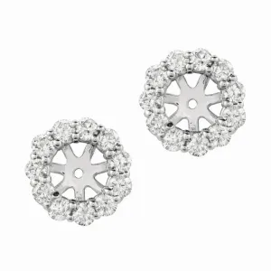 5MM DIAMOND EARRING JACKETS 14K GOLD (1.52 CTW)