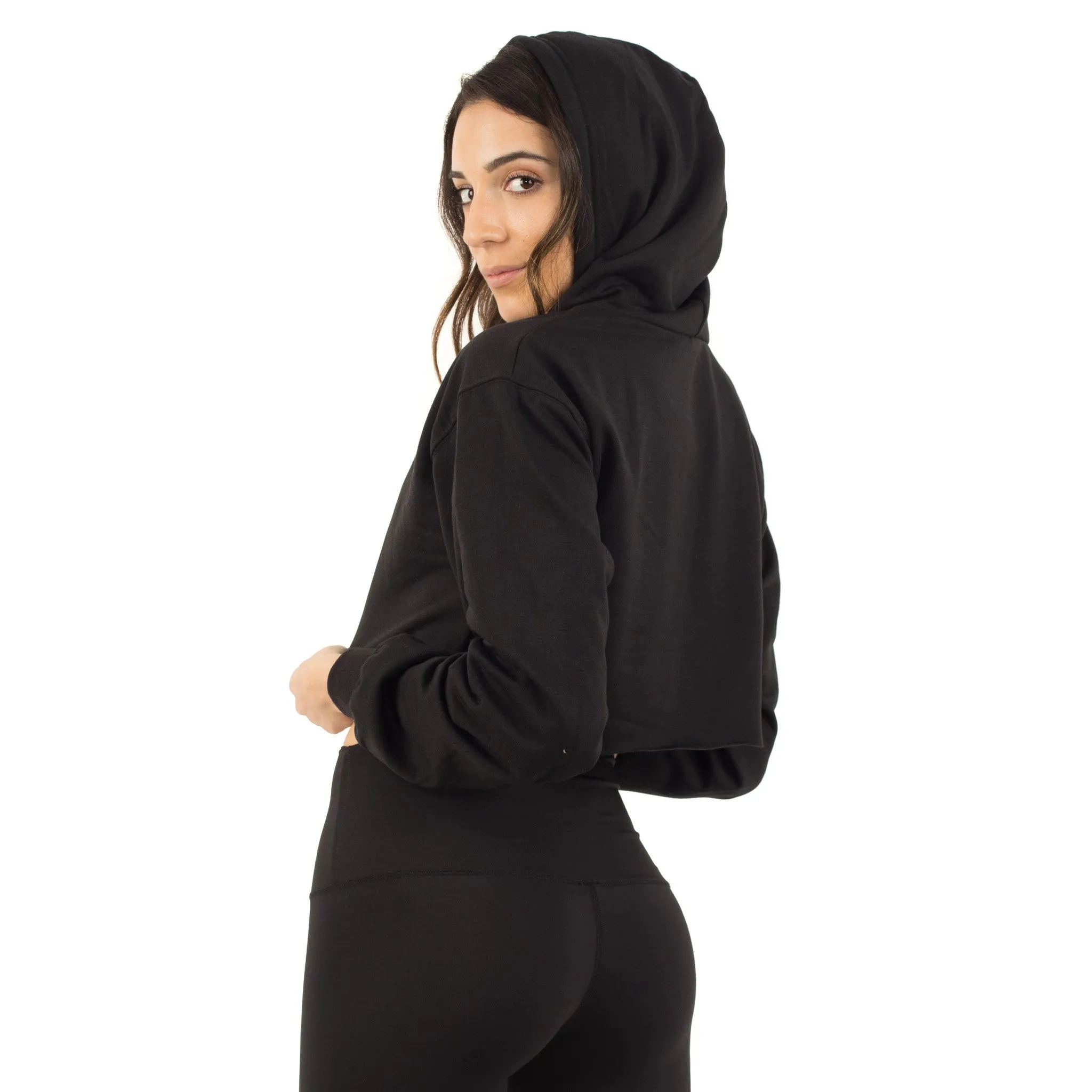 6036 - Women's Cropped Fleece Hoodie