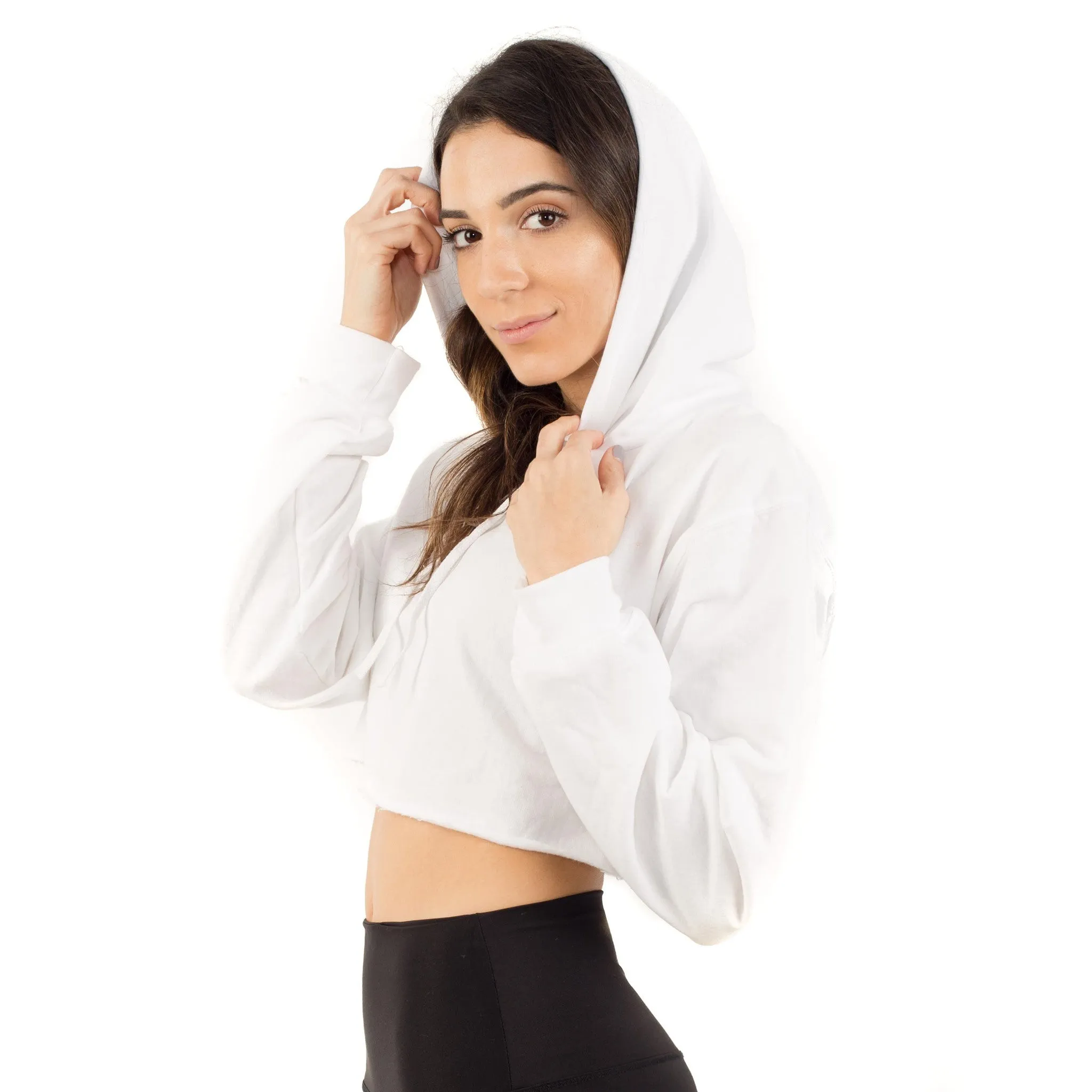 6036 - Women's Cropped Fleece Hoodie