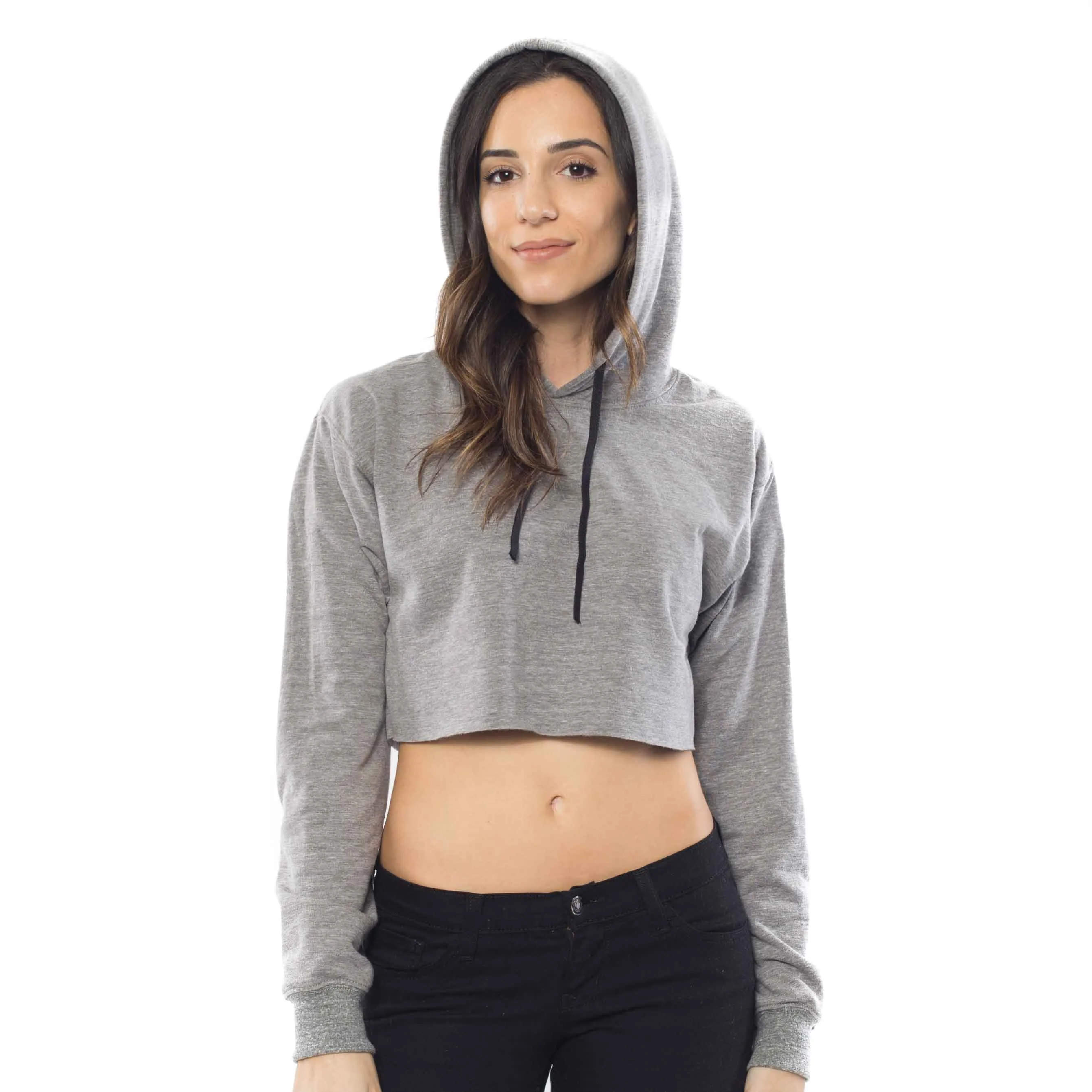 6036 - Women's Cropped Fleece Hoodie