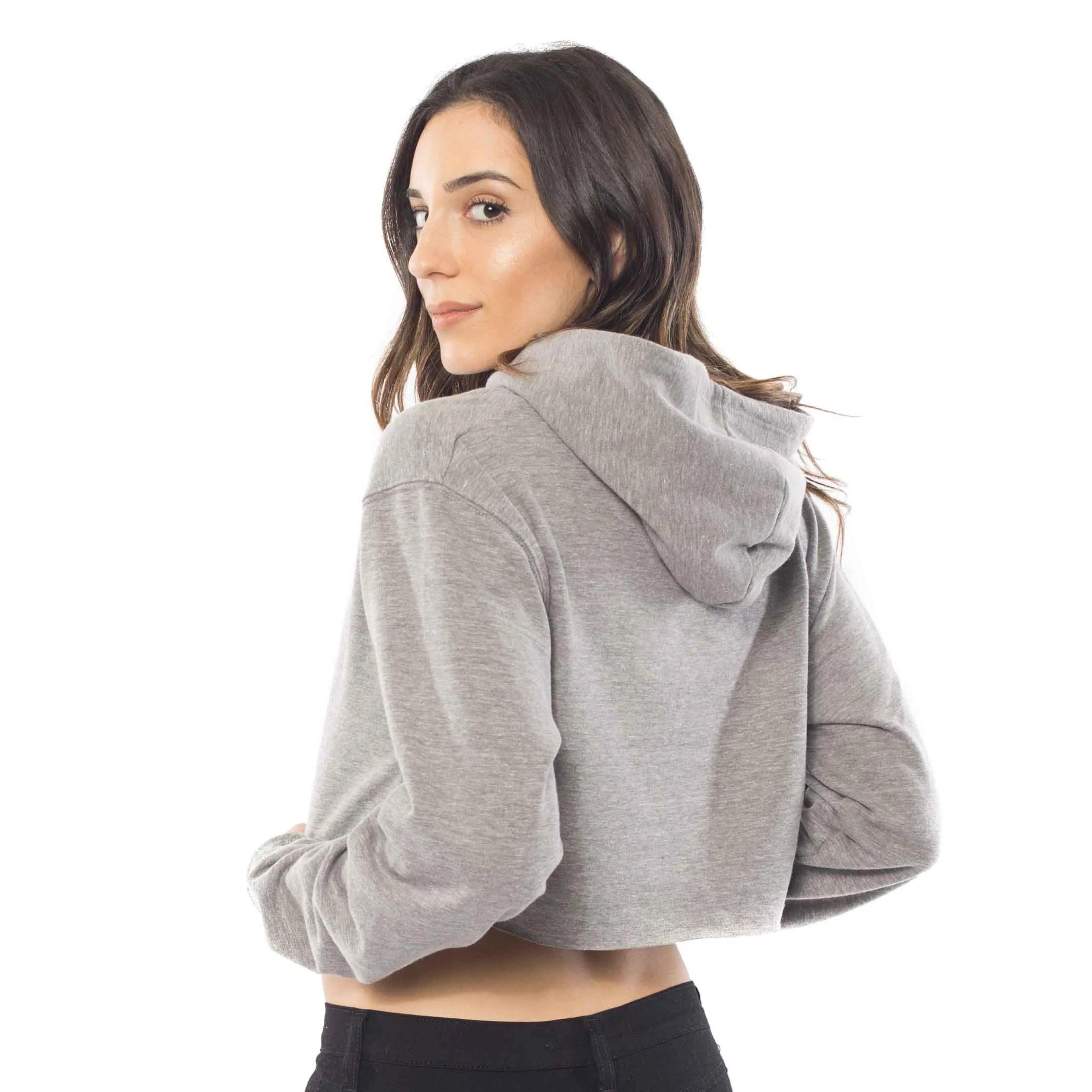 6036 - Women's Cropped Fleece Hoodie