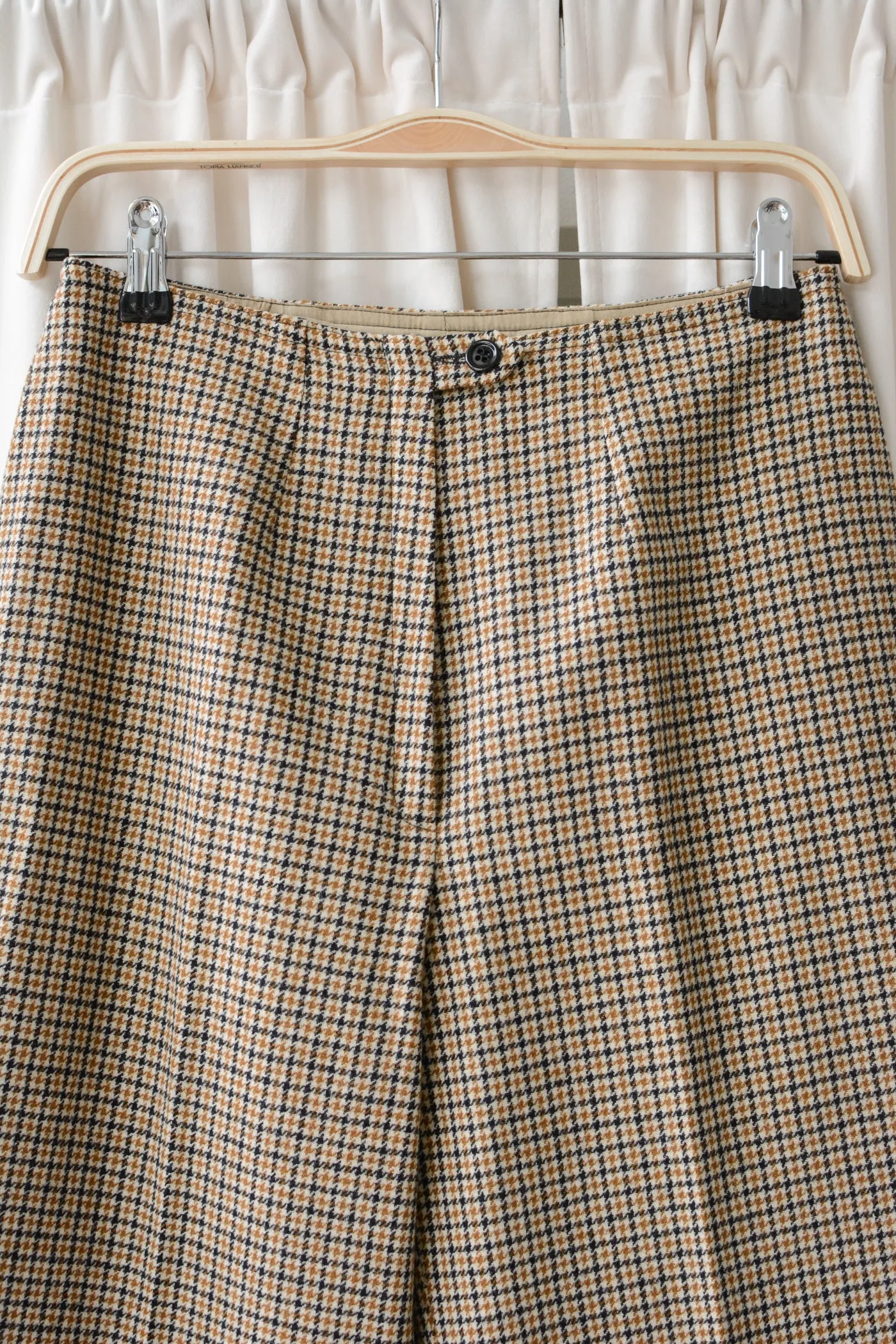 70s Young Pendleton Houndstooth Wool Pants