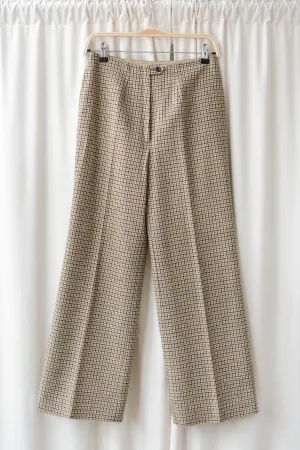 70s Young Pendleton Houndstooth Wool Pants