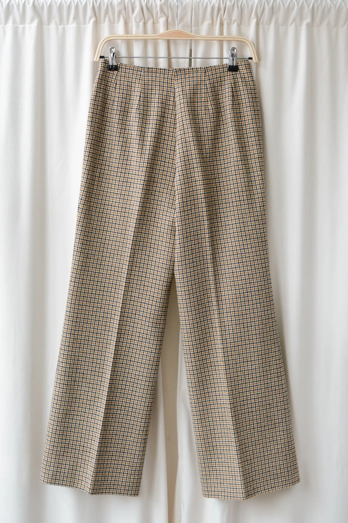 70s Young Pendleton Houndstooth Wool Pants
