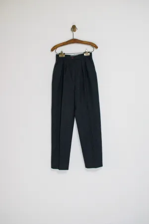 80’s GREY WOOL TROUSERS / 25