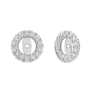 8MM DIAMOND EARRING JACKETS 14K GOLD (0.63 CTW)