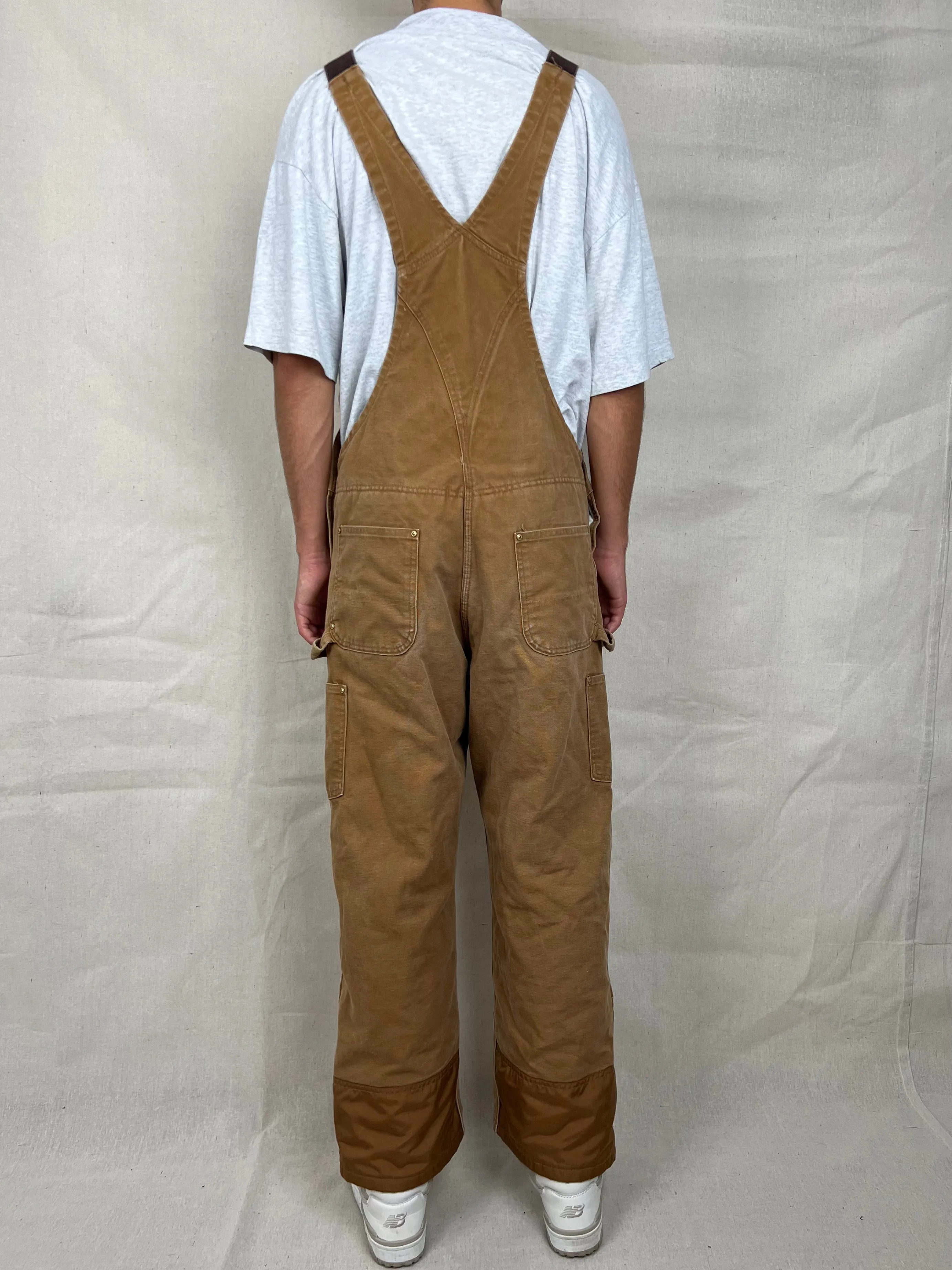 90's Carhartt Heavy Duty Vintage Dungarees/Overalls up to Size 38"