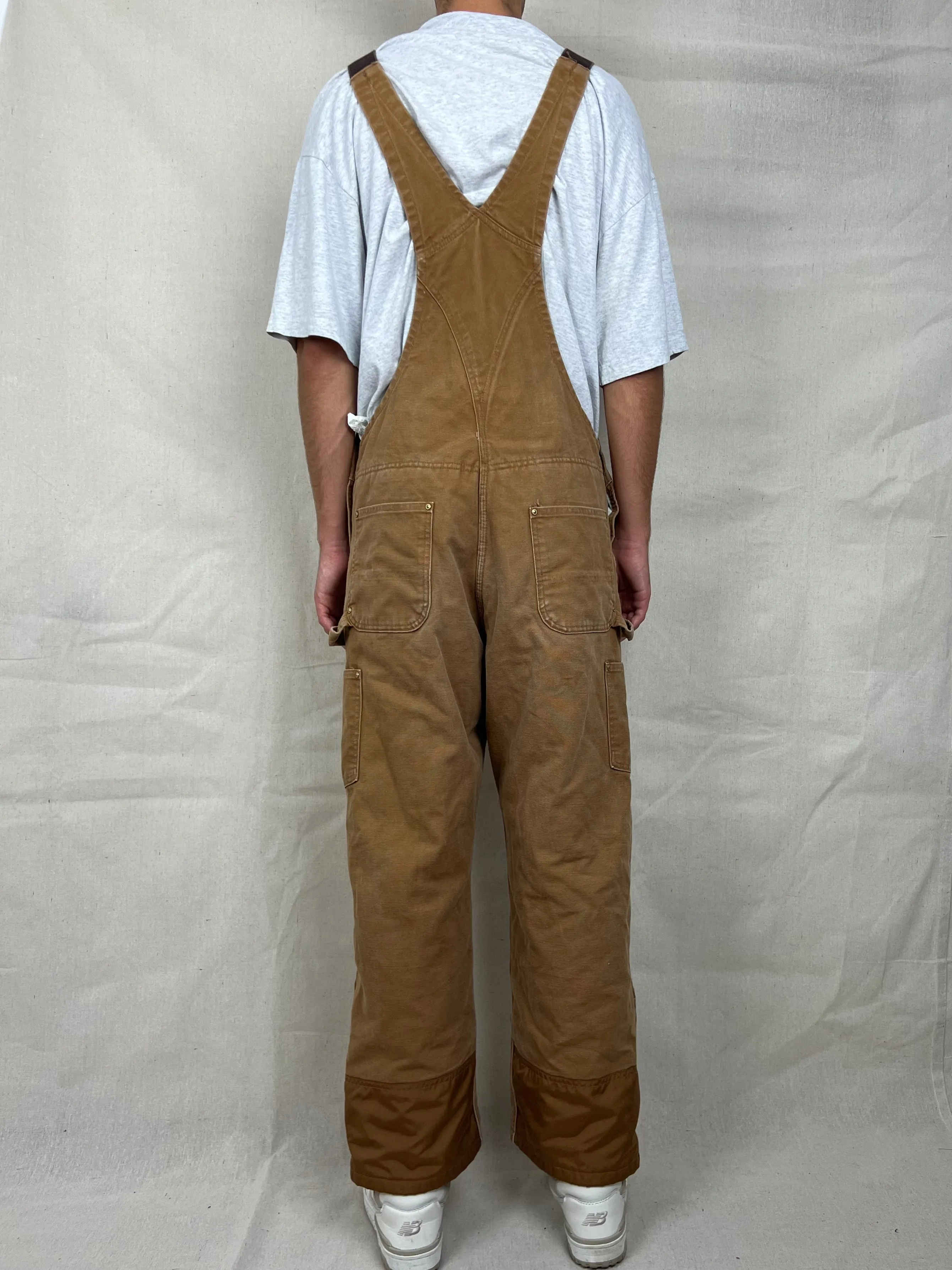90's Carhartt Heavy Duty Vintage Dungarees/Overalls up to Size 38"