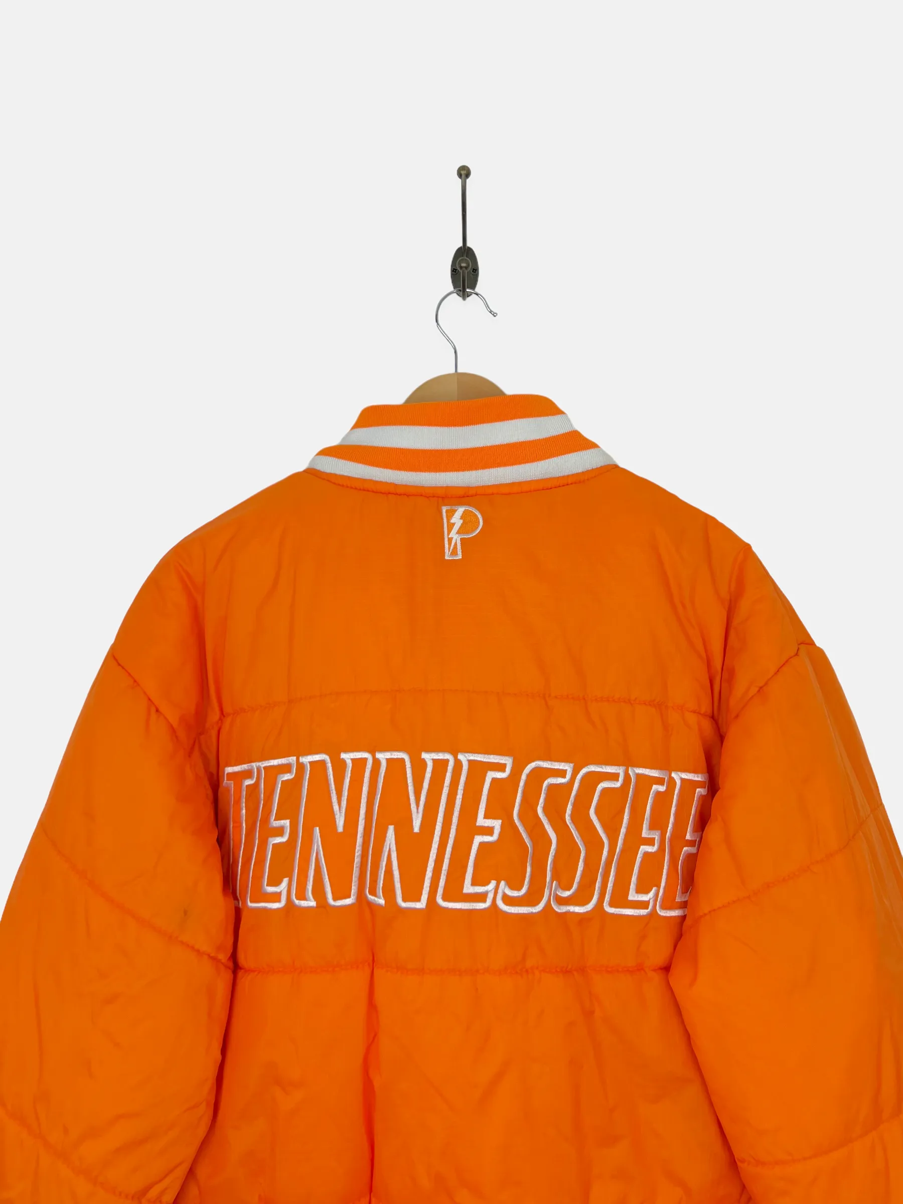 90's Tennessee University Embroidered Reversible Puffer Jacket with Hood Size M-L