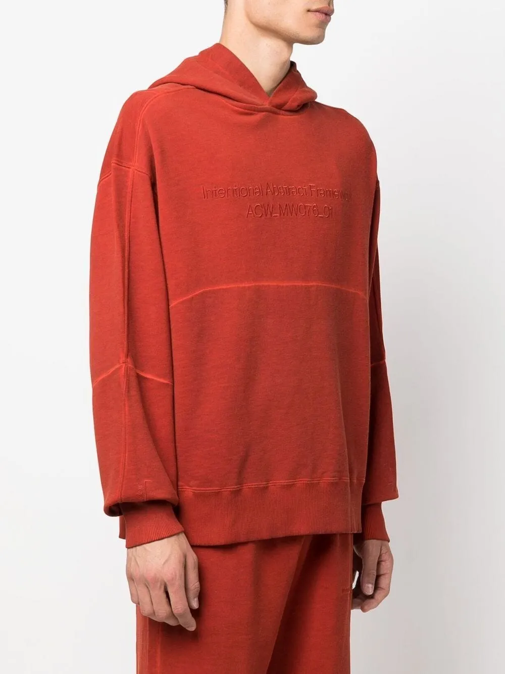 A-COLD-WALL* logo-embroidered cotton hoodie