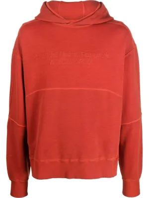 A-COLD-WALL* logo-embroidered cotton hoodie