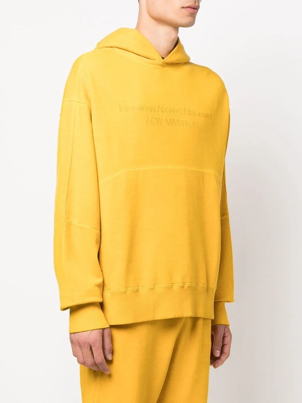 A-COLD-WALL* logo-embroidered cotton hoodie