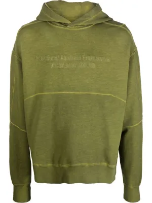 A-COLD-WALL* logo-embroidered cotton hoodie