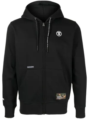 AAPE BY *A BATHING APE® logo-patch drawstring hoodie