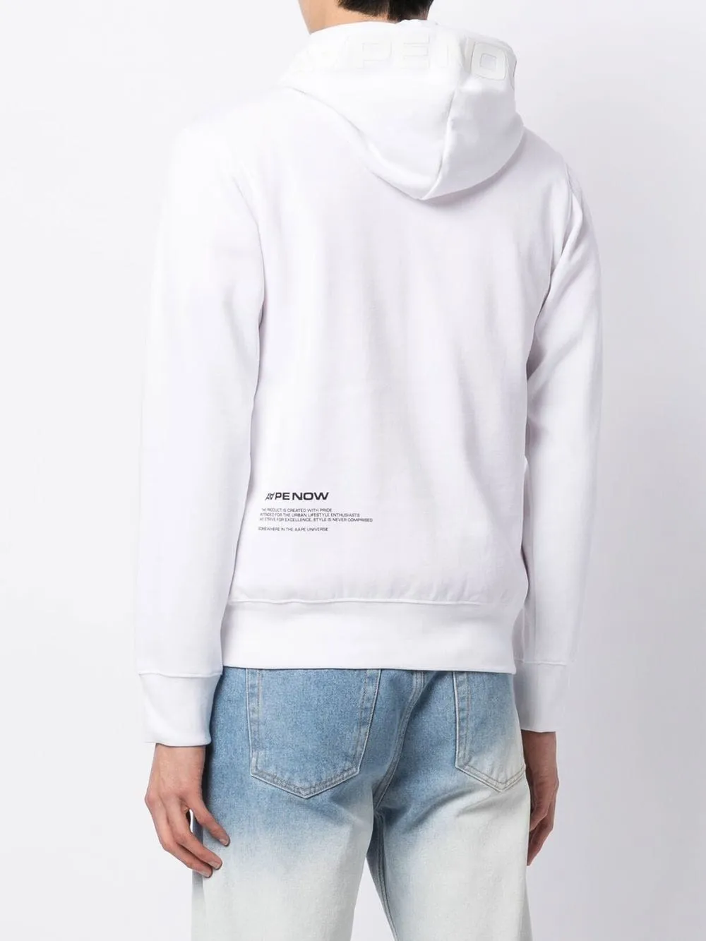 AAPE BY *A BATHING APE® logo-patch drawstring hoodie