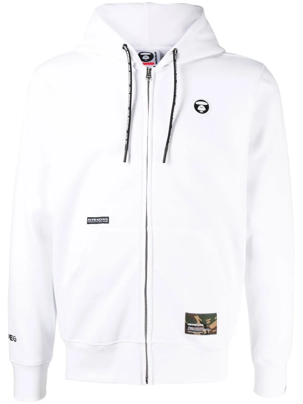 AAPE BY *A BATHING APE® logo-patch drawstring hoodie