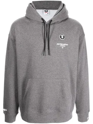 AAPE BY *A BATHING APE® logo-print long-sleeved hoodie