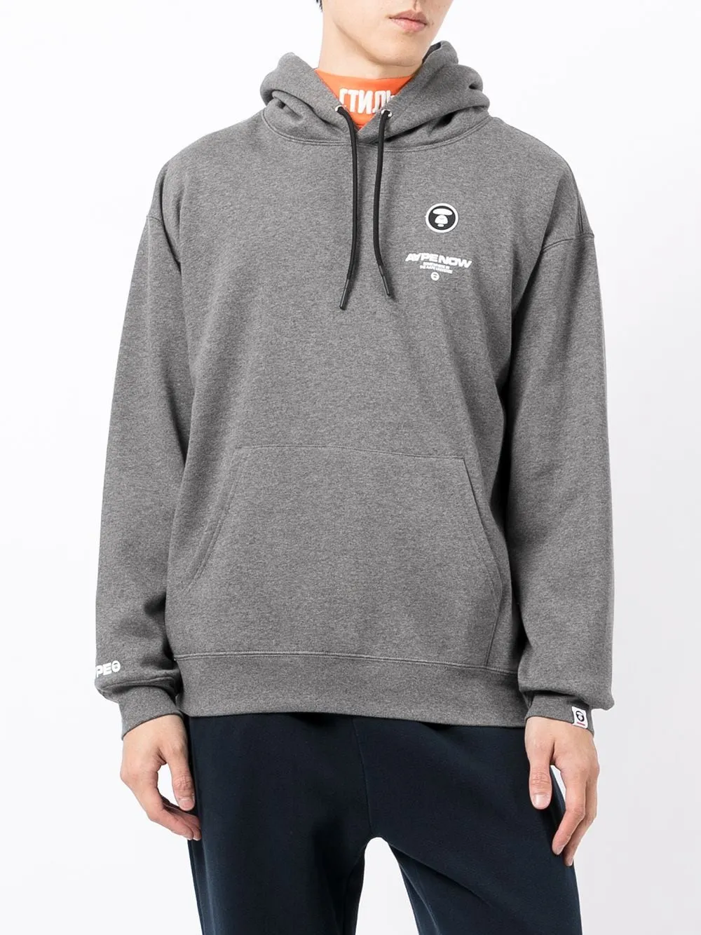 AAPE BY *A BATHING APE® logo-print long-sleeved hoodie