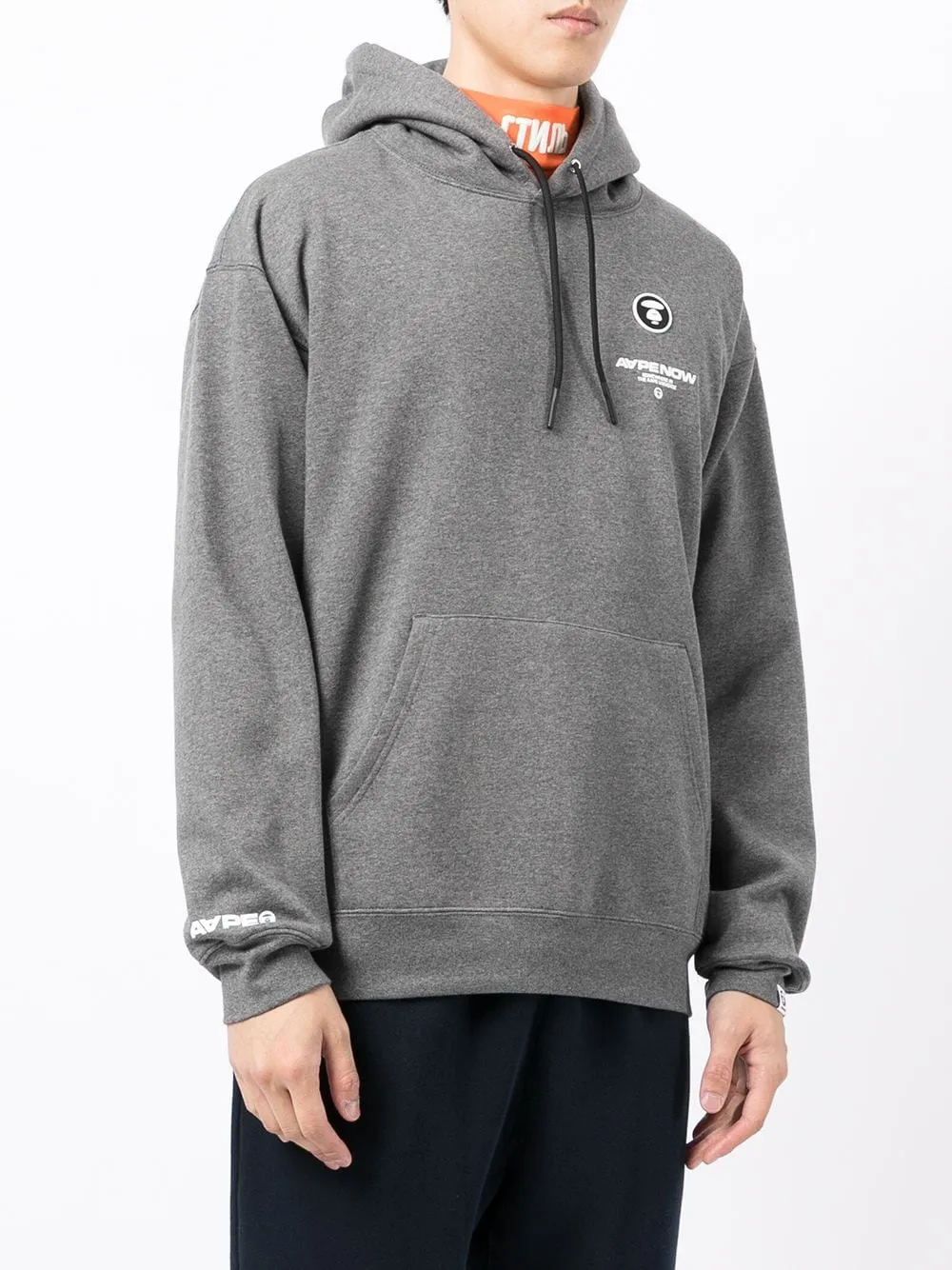 AAPE BY *A BATHING APE® logo-print long-sleeved hoodie