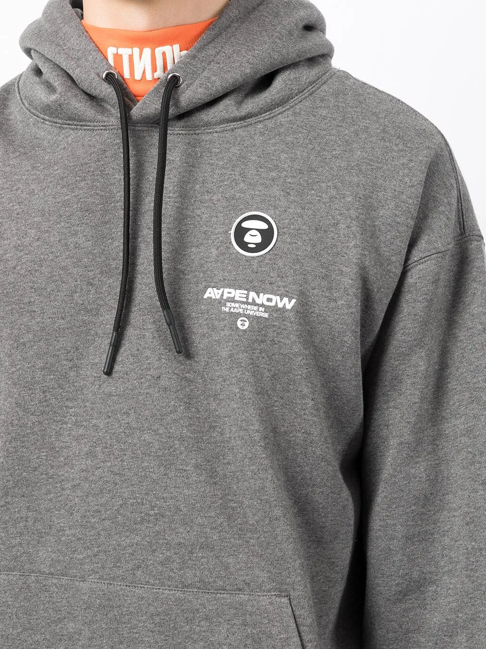 AAPE BY *A BATHING APE® logo-print long-sleeved hoodie