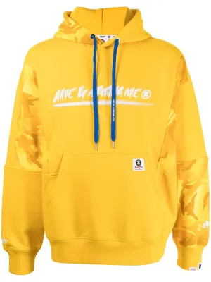 AAPE BY *A BATHING APE® panelled logo-print hoodie