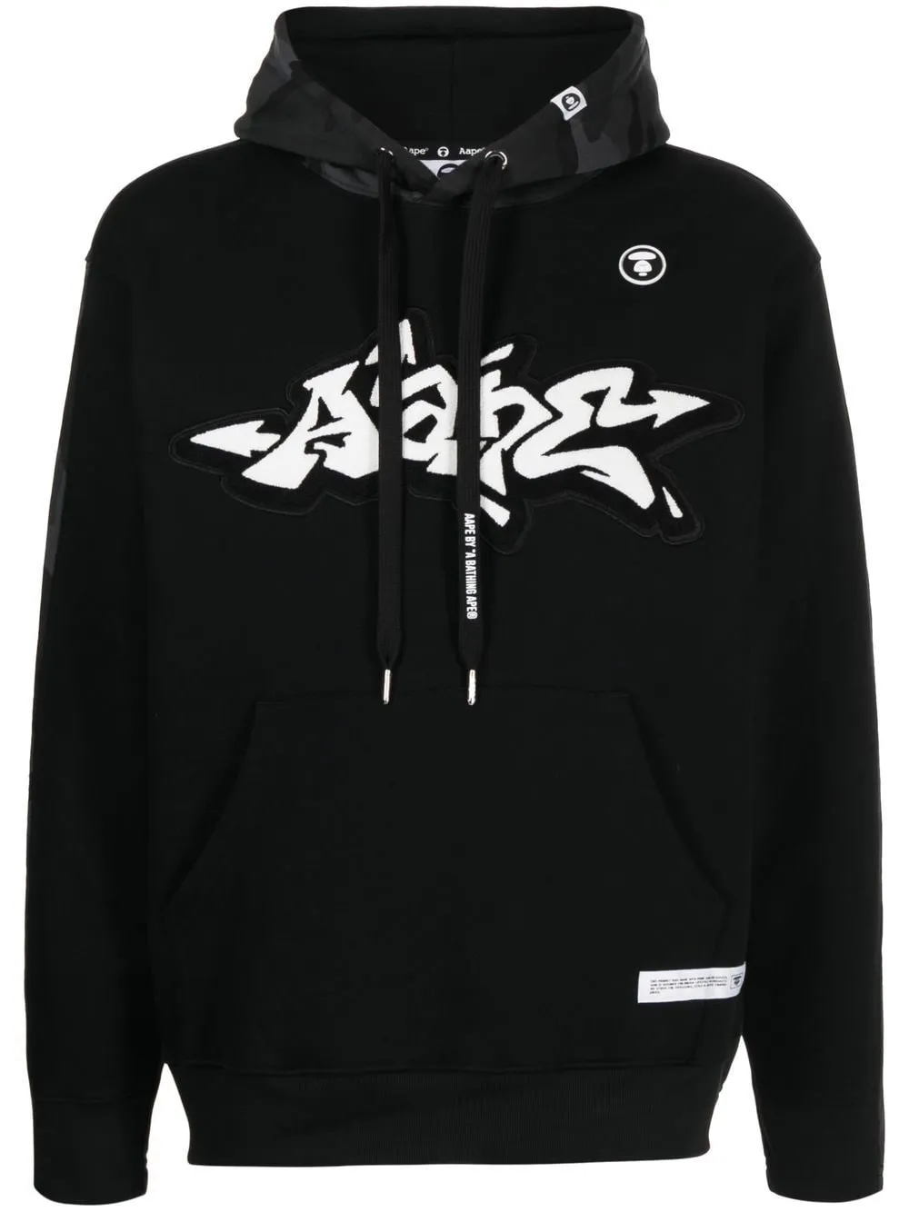 AAPE BY *A BATHING APE® two-tone camouflage hoodie