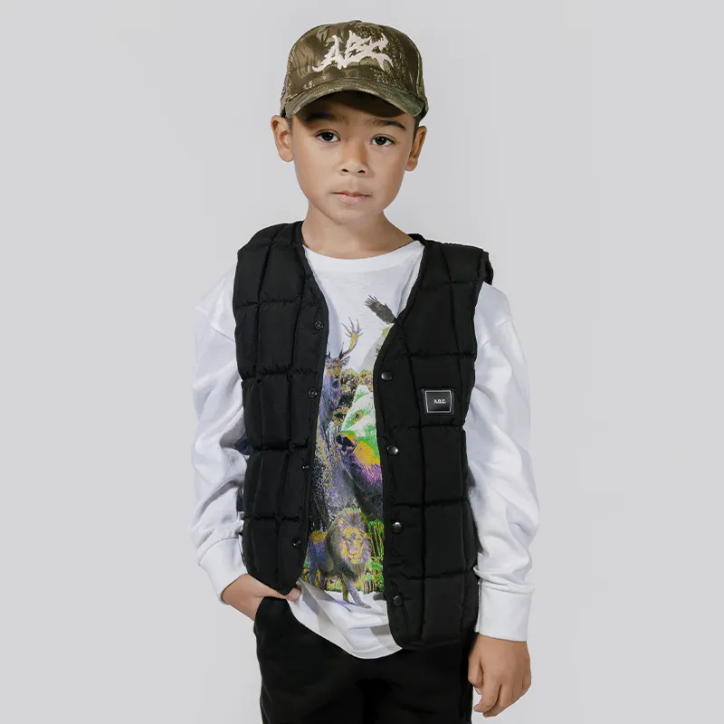 ABC PUFF VEST (BLACK)