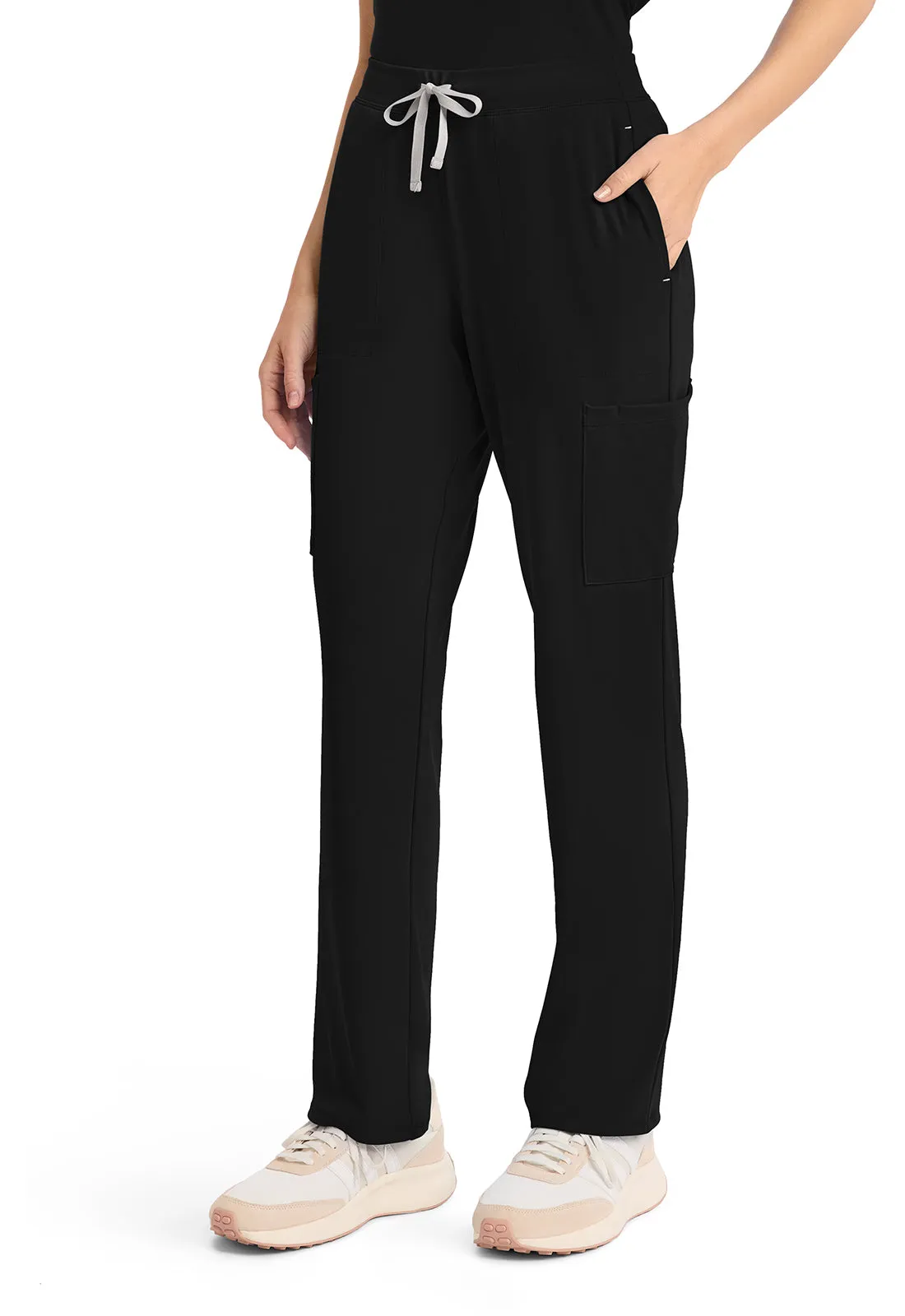 Achieve CK096 Women's 5 Pocket Straight Leg Pant Black