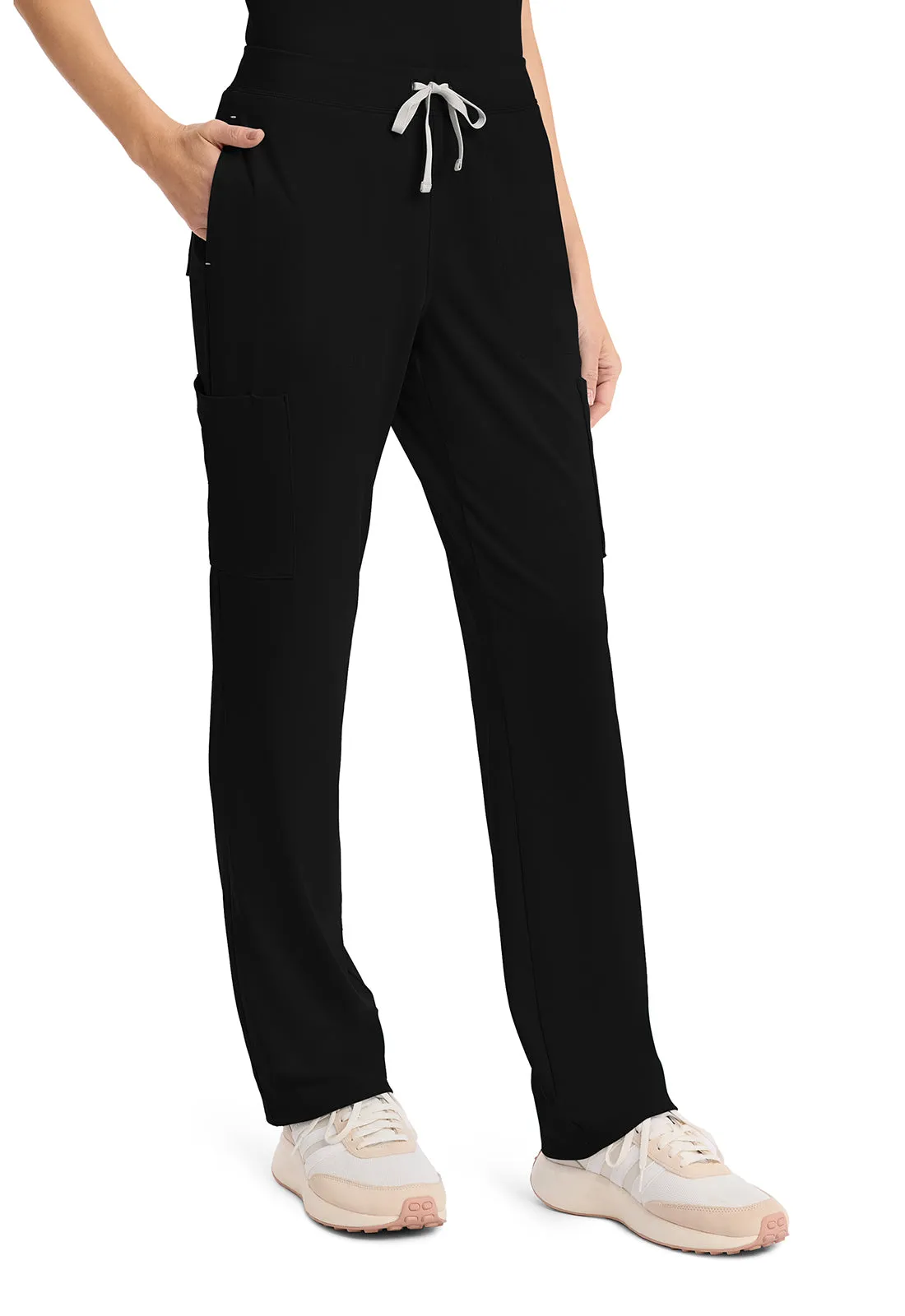 Achieve CK096 Women's 5 Pocket Straight Leg Pant Black